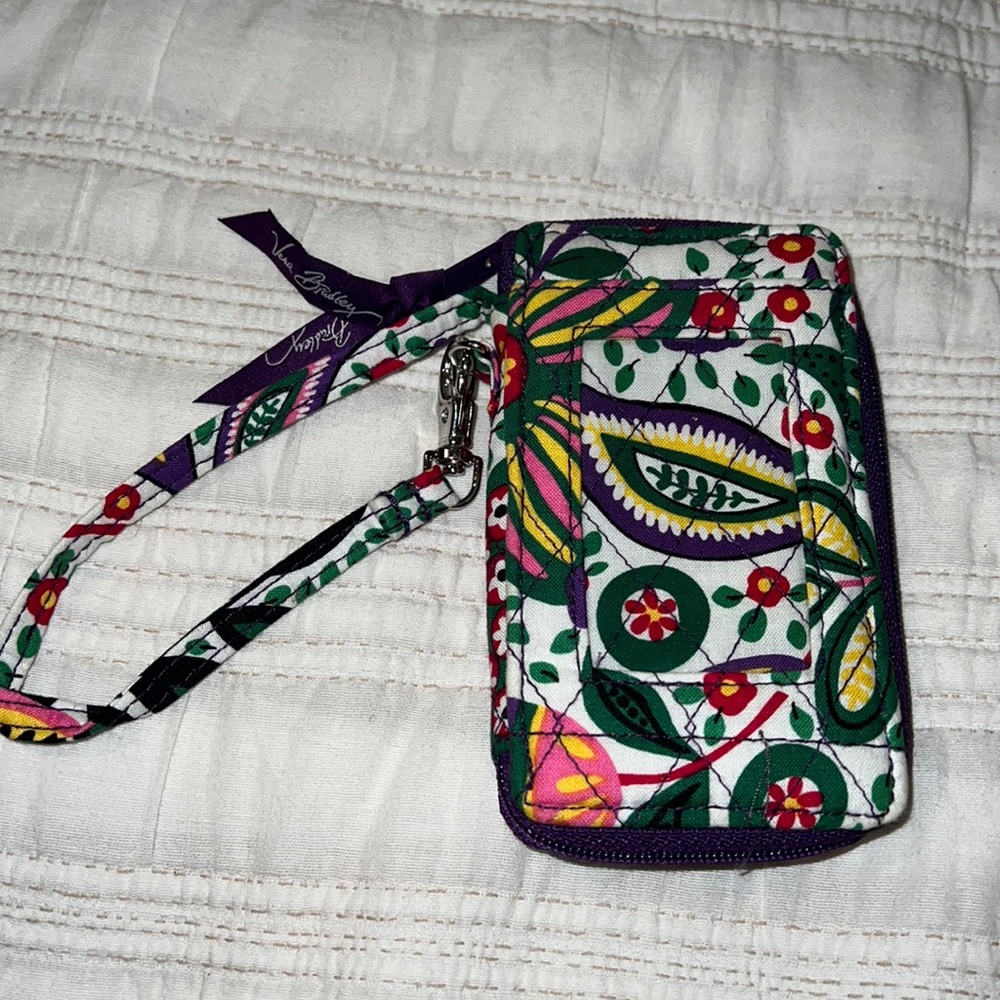 NWOT Vera Bradley wallet wristlet Viva la Vera pattern